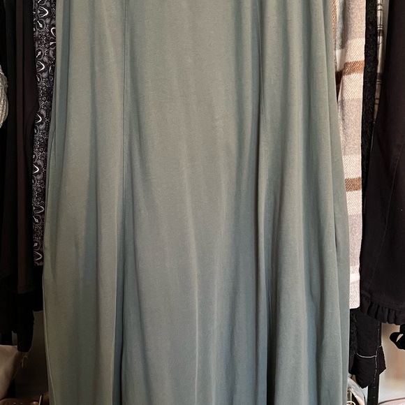 LOFT Women's Teal Maxi Dress with pockets - Picture 2 of 8